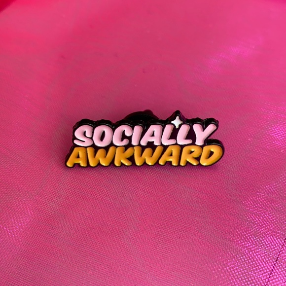 💫 “Socially Awkward” Enamel Pin - Picture 3 of 5